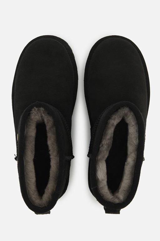 Warmbat Wallyby Gevoerde boots zwart Suede