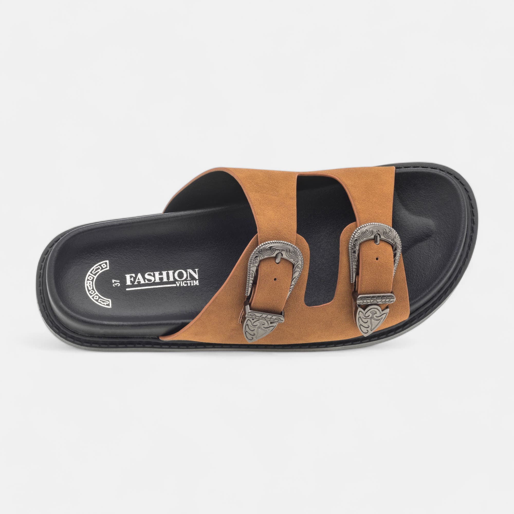 Mules Femme cognac