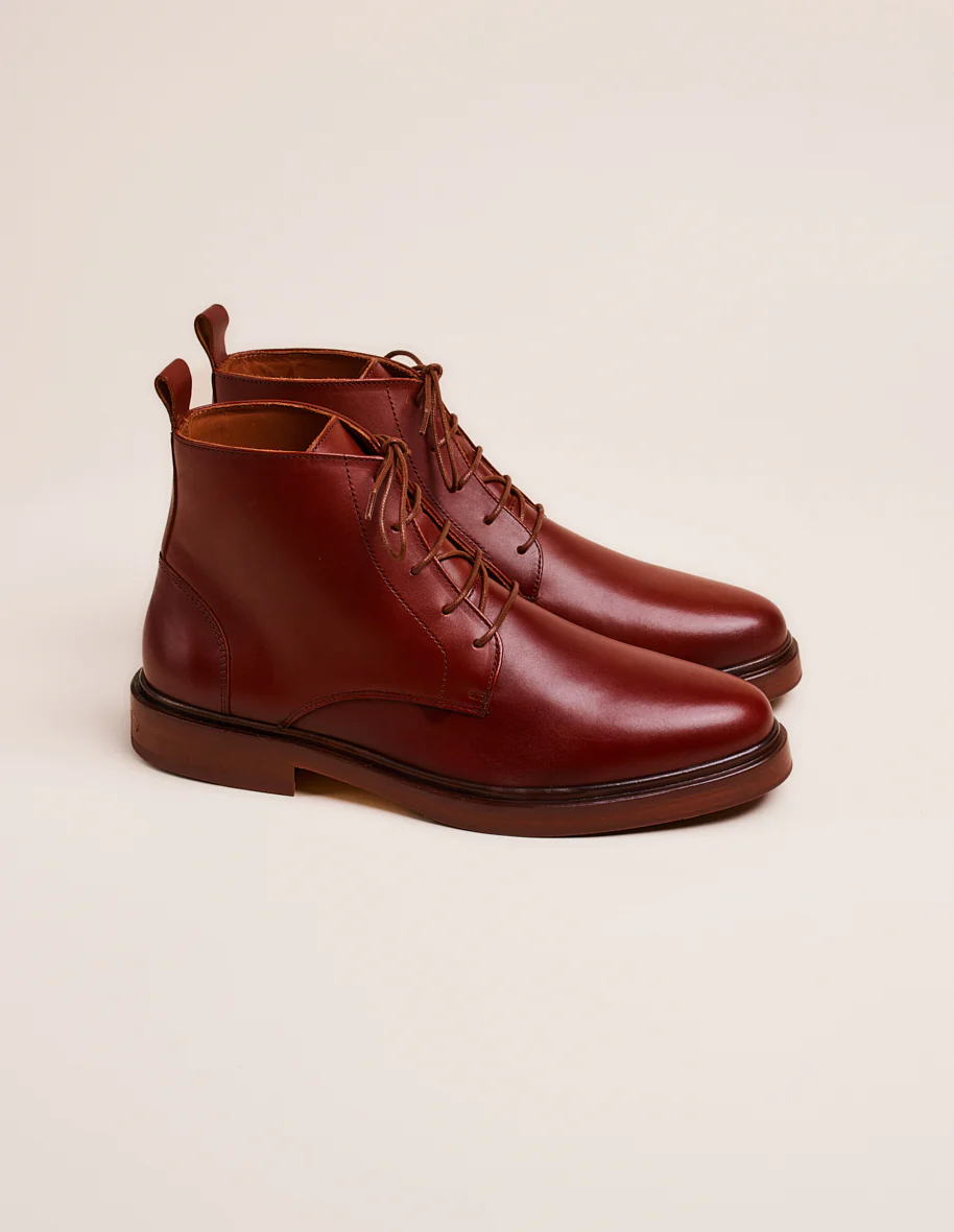 Bottines Guillaume - Cuir cognac