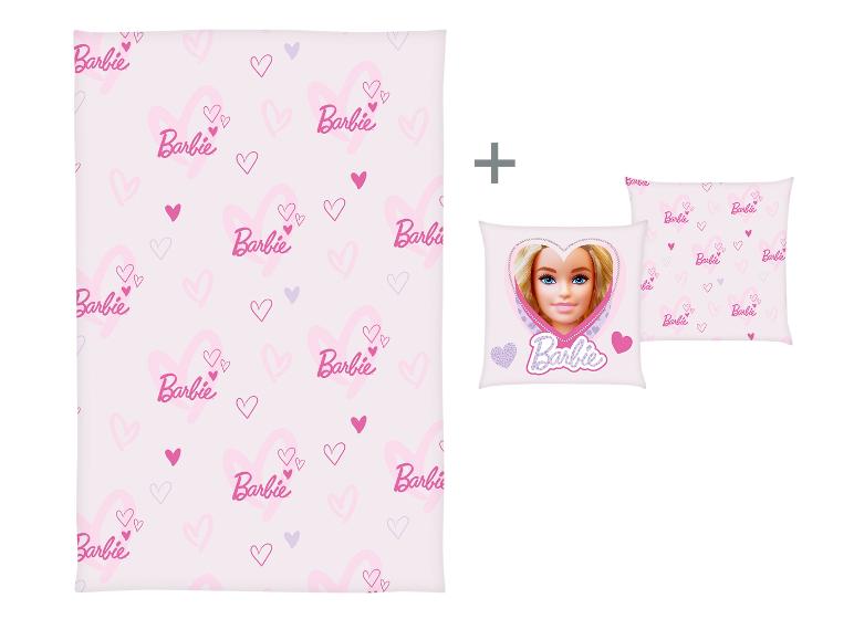 Barbie Deken met kussen 100 x 150 cm
