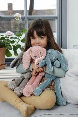 Teddykompaniet Kosedyr Vaffel Vera 40 Cm, Grått