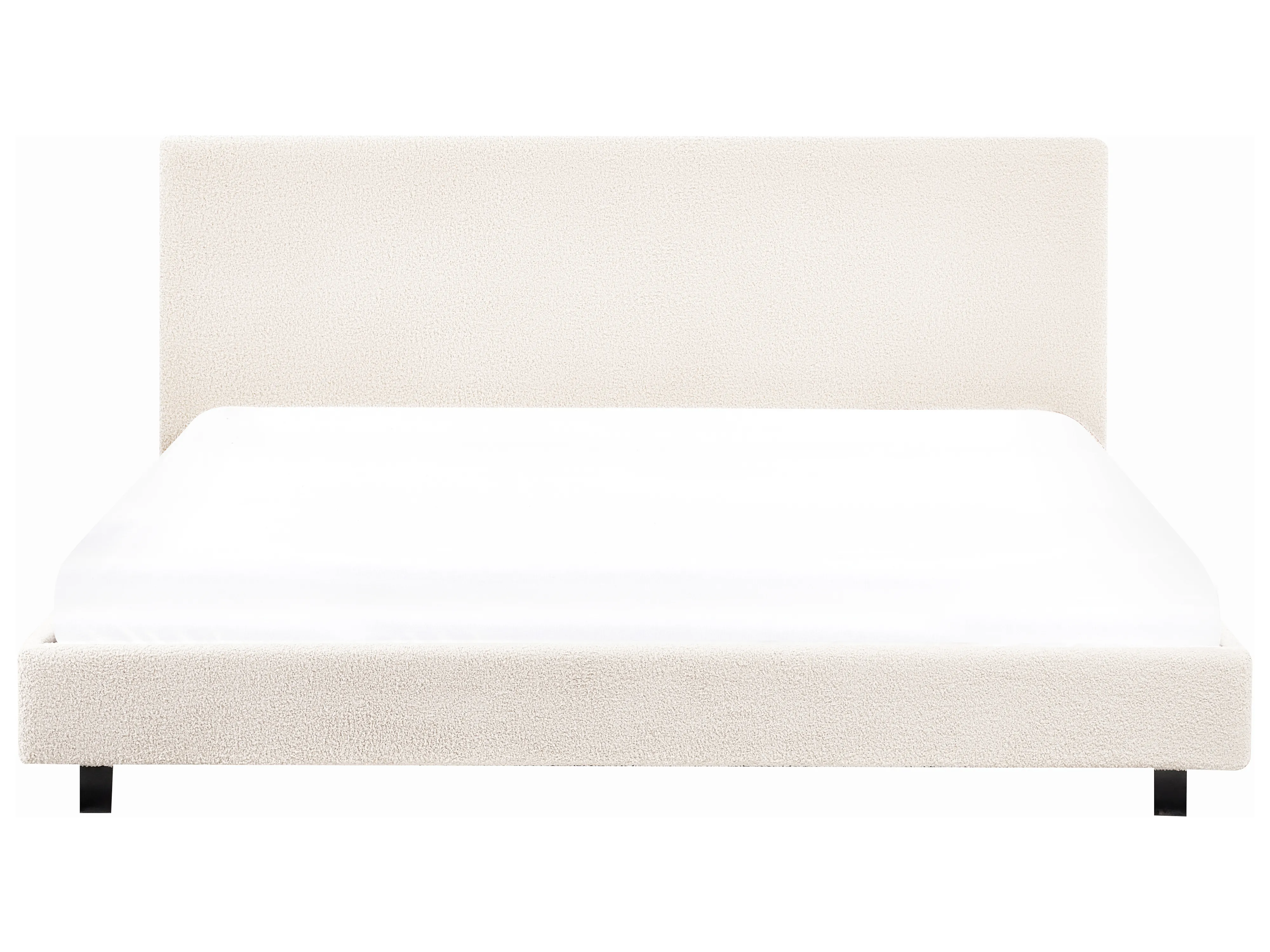 Waterbed Bouclé ALBI 180 x 200 cm Gebroken wit