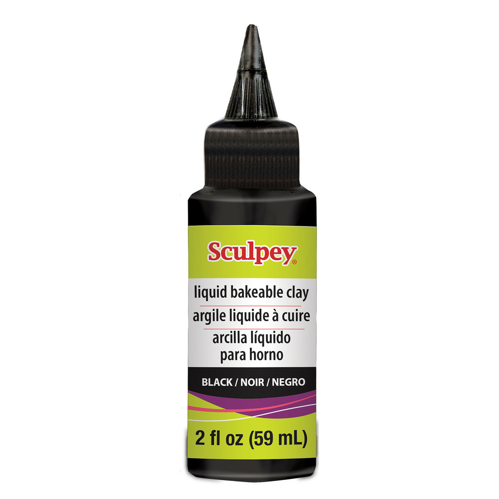 Argile liquide sculpey - noir 59 ml