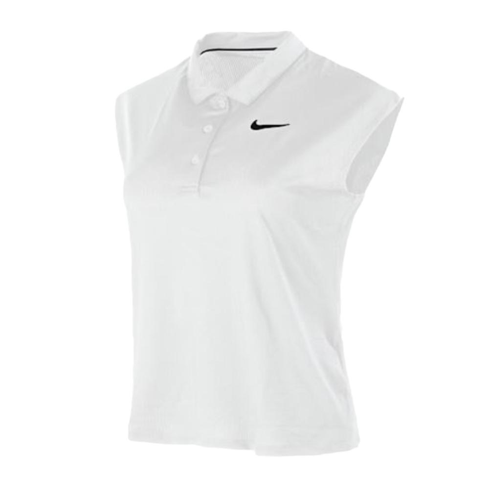 Nike Polo Blanc Femme Nike Nkct