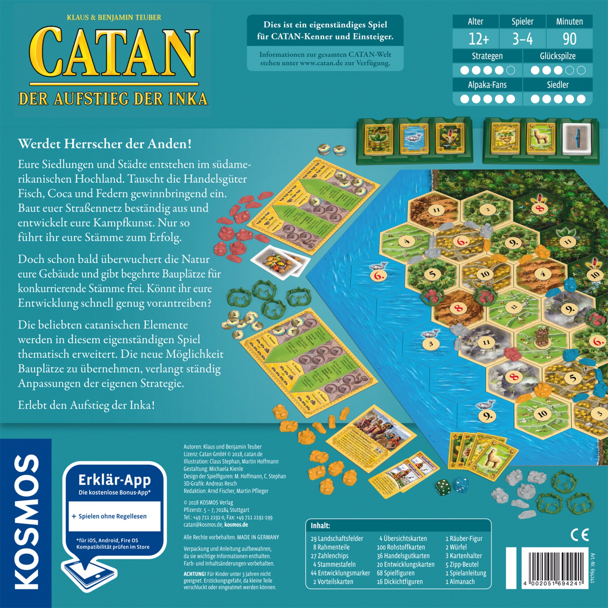 Kosmos Brettspiel CATAN - Der Aufstieg der Inka