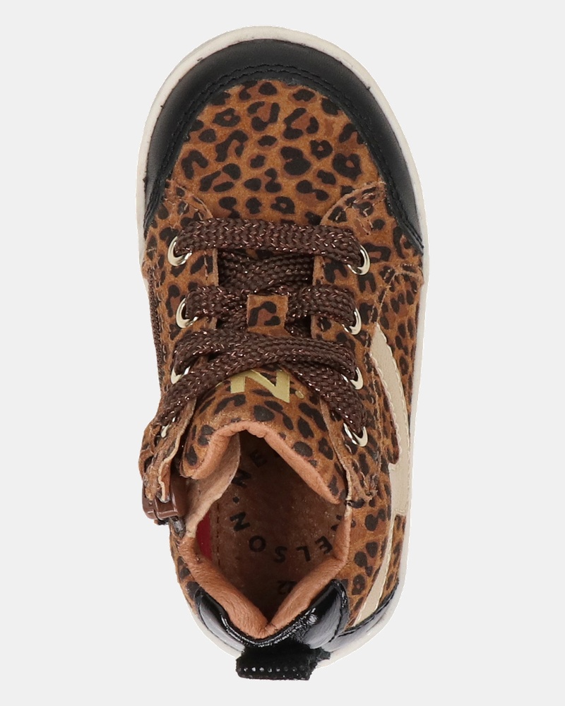 Nelson Kids Hoge sneakers  - zwart