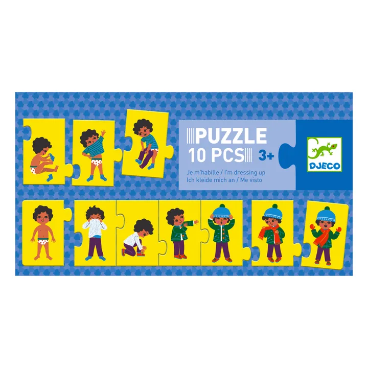 Djeco Puzzle frise Je m'habille - 10 pièces