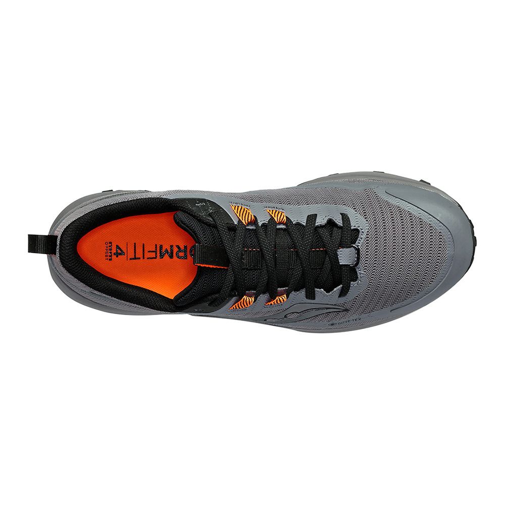 Saucony PEREGRINE 13 GTX - Chaussures trail Homme gravel/black