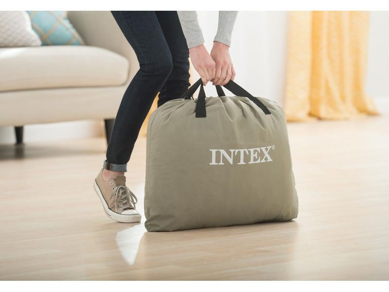 Intex Luftbett Dura Beam Rest Raised Twin 99 x 191 x 42 cm Luftbett mit integrierter Pumpe