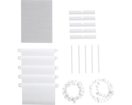 Soluna lamellenset lichtgrijs 40x260 cm