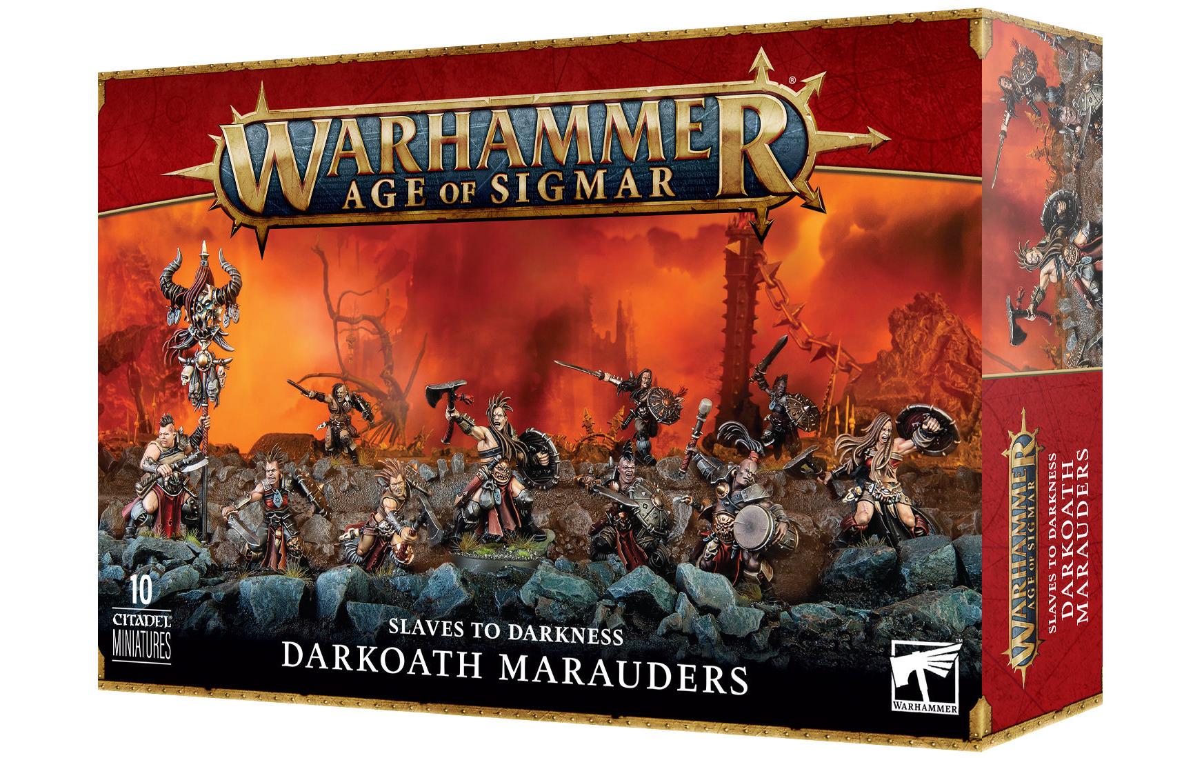 Warhammer Age of Sigmar Darkoath MaraudersWarhammer Age of Sigmar Miniaturen: Sklaven der Finsternis – Finsterschwur-Barbaren