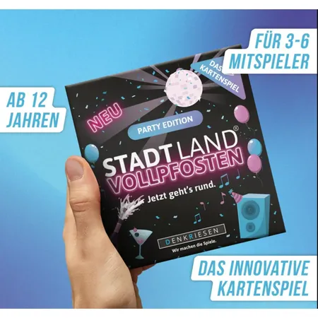 Denkriesen Stadt Land Vollpfosten® Party Edition – 
