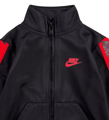 Nike Tr?ningss?t - Cardigan/Bukser - Sort/R?d