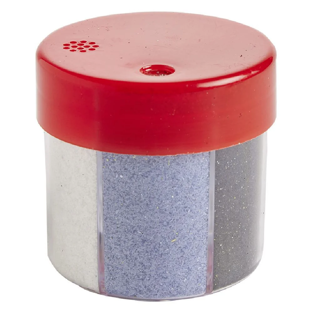 Paillette dans boîte carrousel 6 couleurs Ø6xH6,5cm