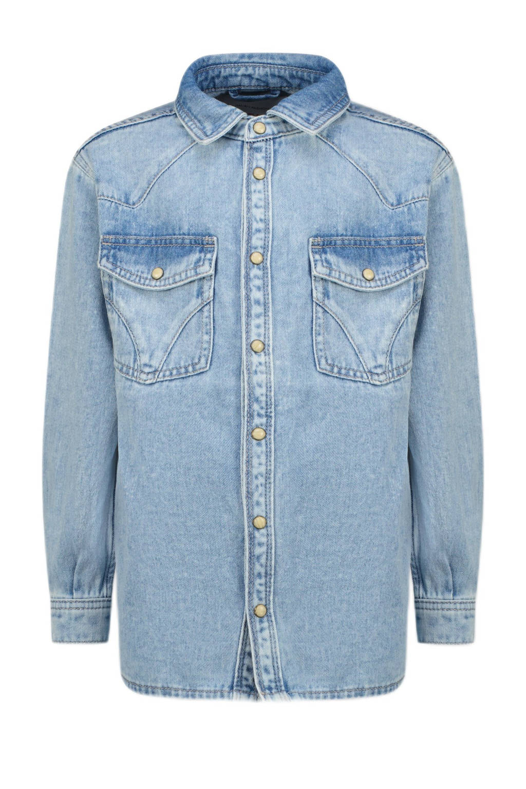 Vingino overhemd medium blue denim