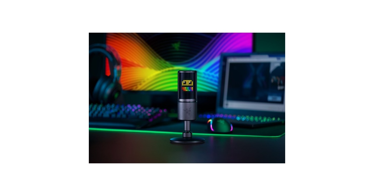 RazerSeiren Emote microfoon  (Zwart)