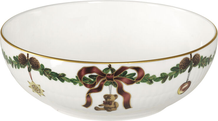 Royal Copenhagen STJERNE RIFLET JUL SKÅL, 50 CL Hvid