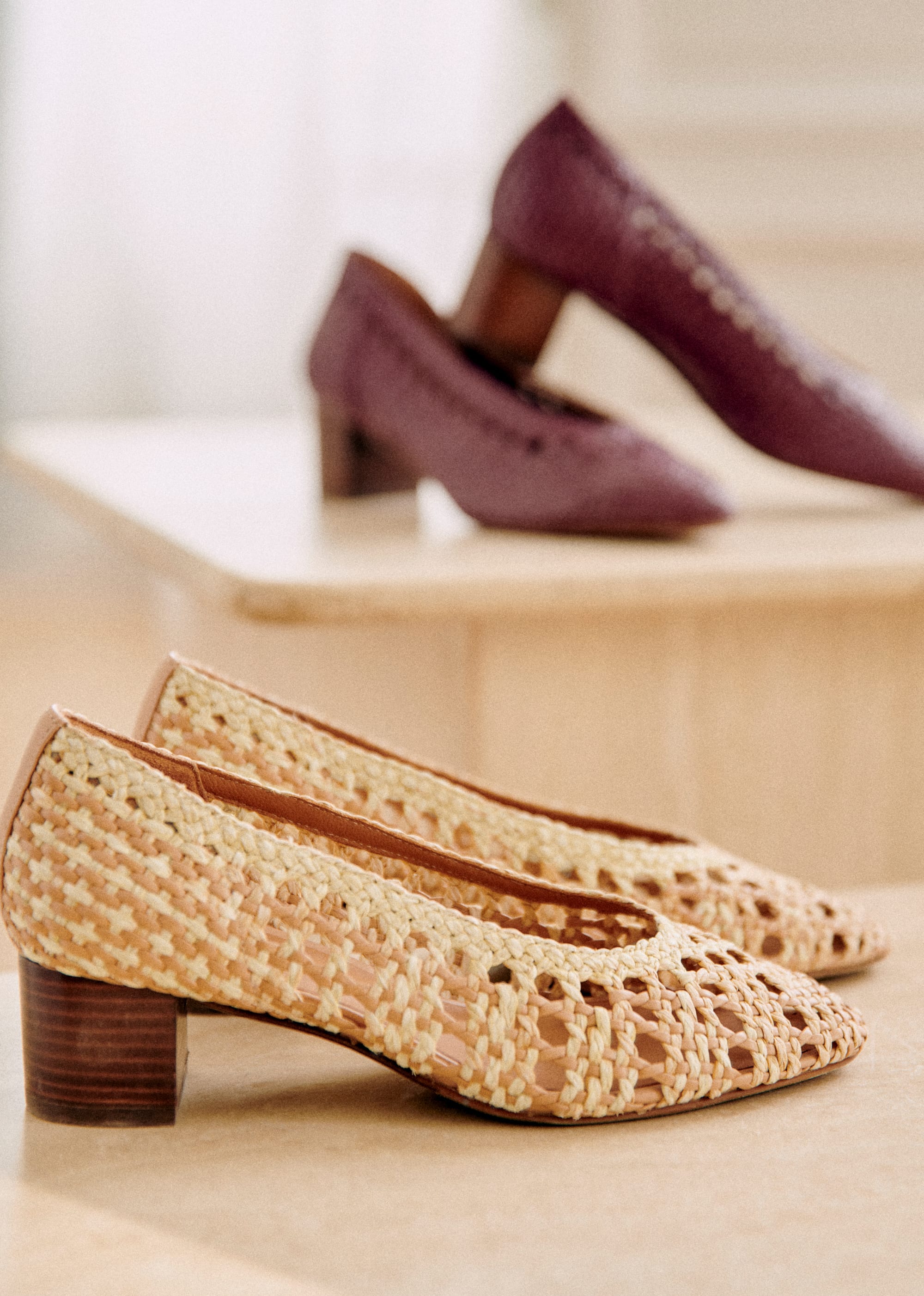 Escarpins Anya - Naturel tressé - SOULIERS/SOULIERS Babies 5906250