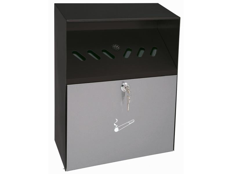 WEDO Wandascher Schwarz Aschenbecher aus ; Schwarz