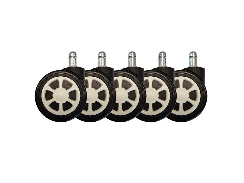 LC-Power Ersatzrollen Gaming Stuhlrollen 5er Set Weiss LC-POWER Gaming Stuhlrollen 5er Set.