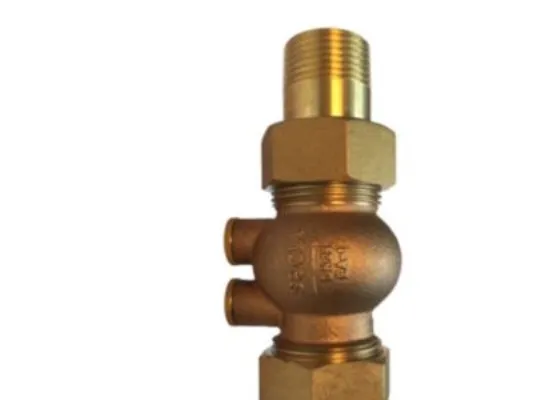 Kontraventil 223D 1 1/2'' - Socla. messing Kontrollérbar med gevindunioner