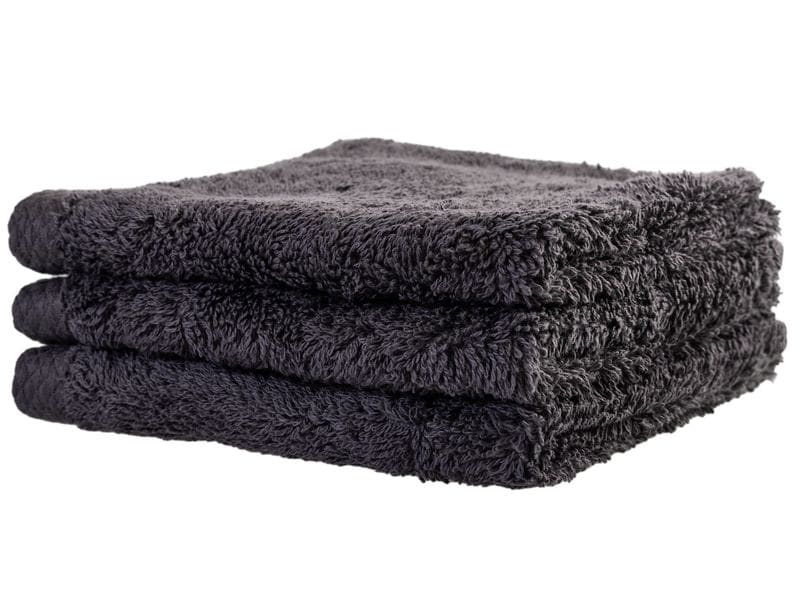 COCON Waschlappen 3 Stück, Anthrazit Kleines Frottiertuch zum waschen