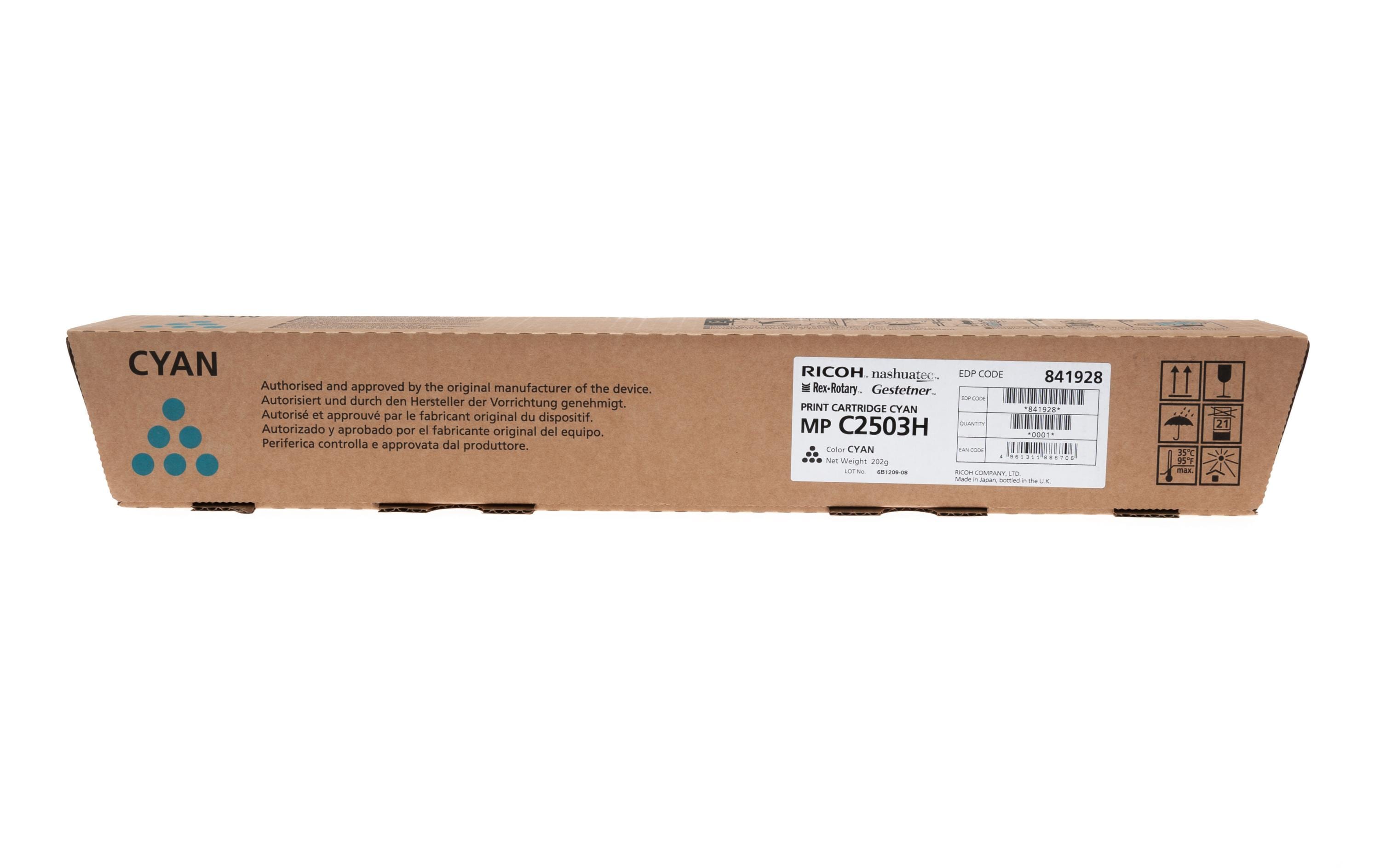 Toner MP C2503 CyanToner, black