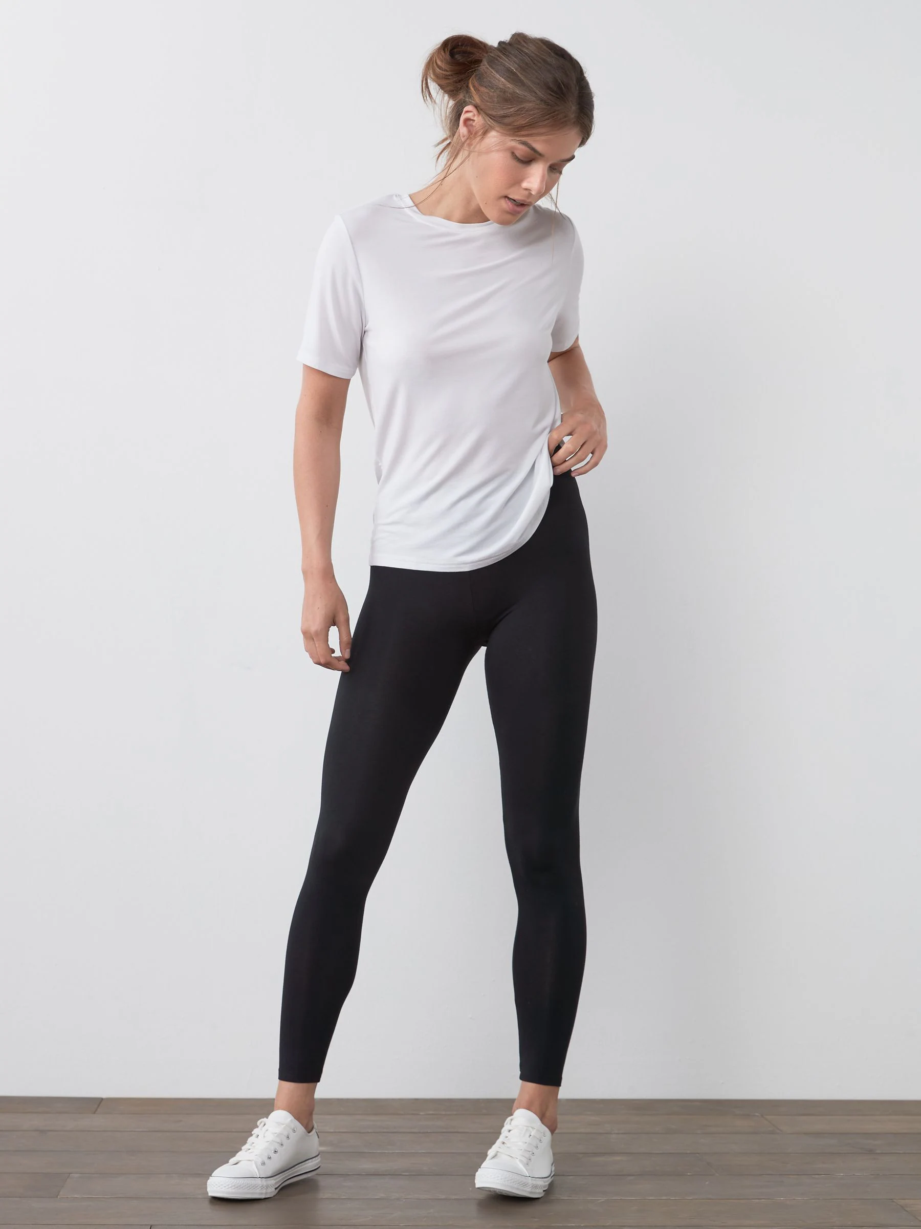 Zwart - Set van 2 lange leggings