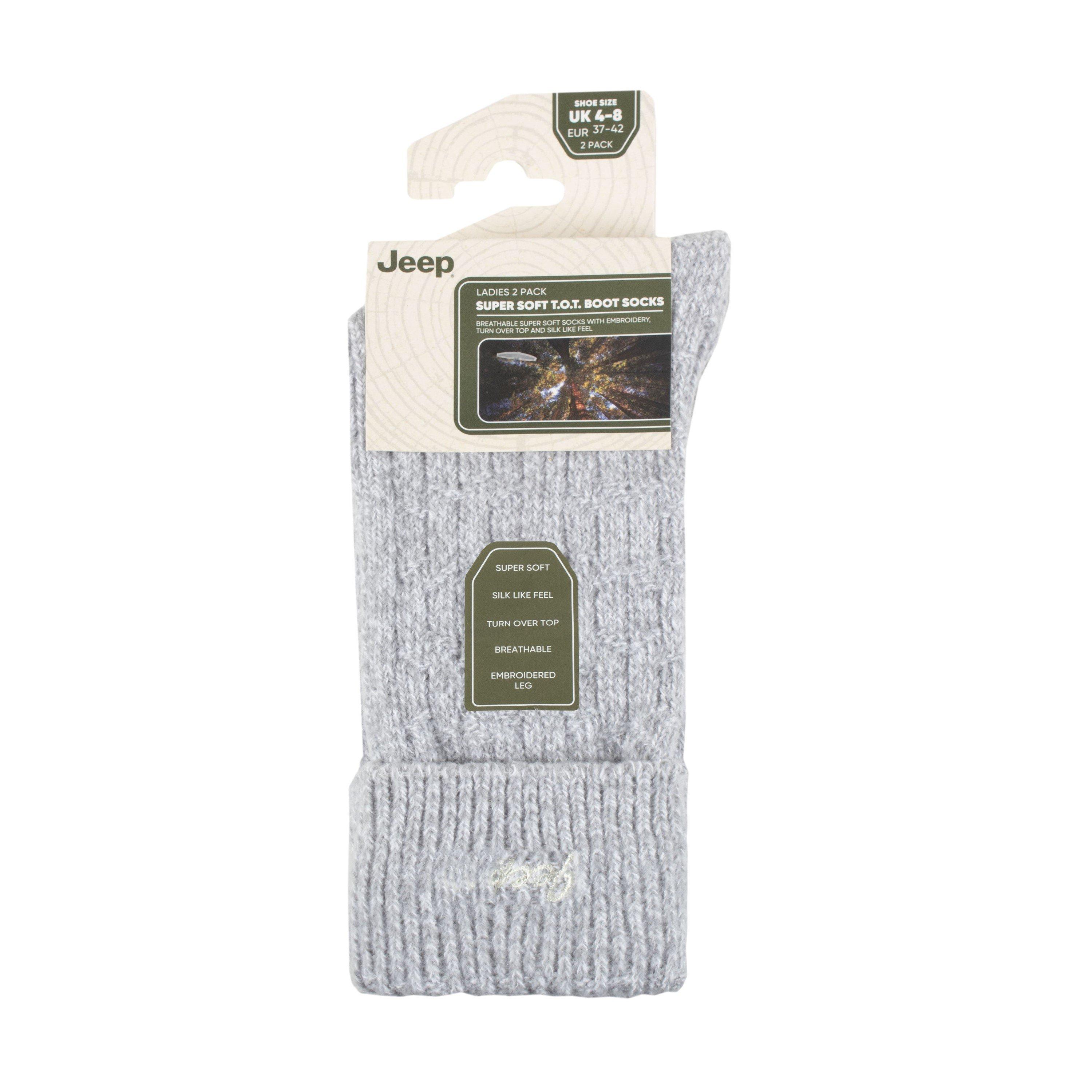 Jeep 2P Soft Boot Socks Womens
