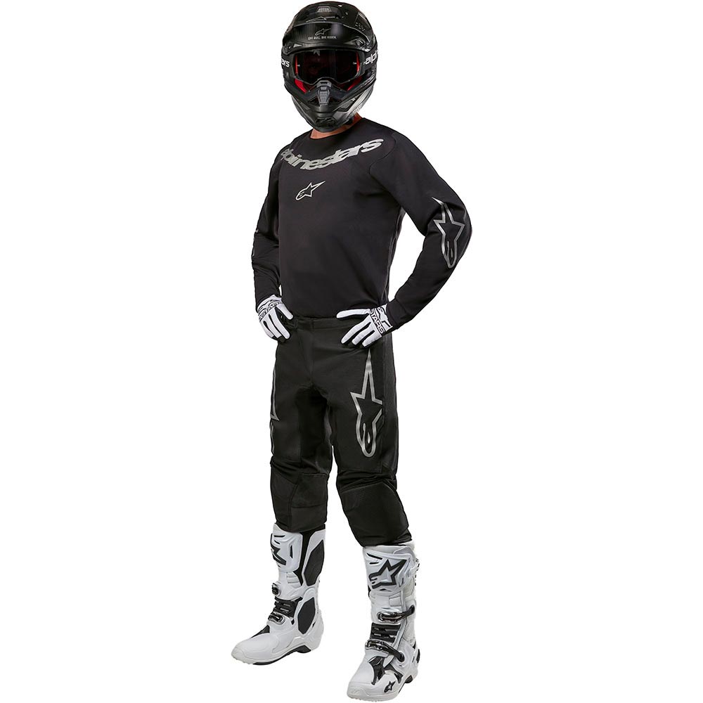 Alpinestars - Maillot Fluid Graphite Noir / Argent