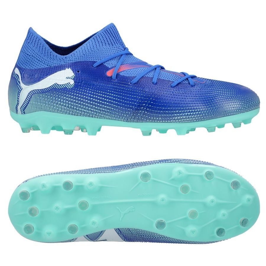 PUMA Future 7 Match MG Formula - Bleu/Blanc/Bleu Enfant