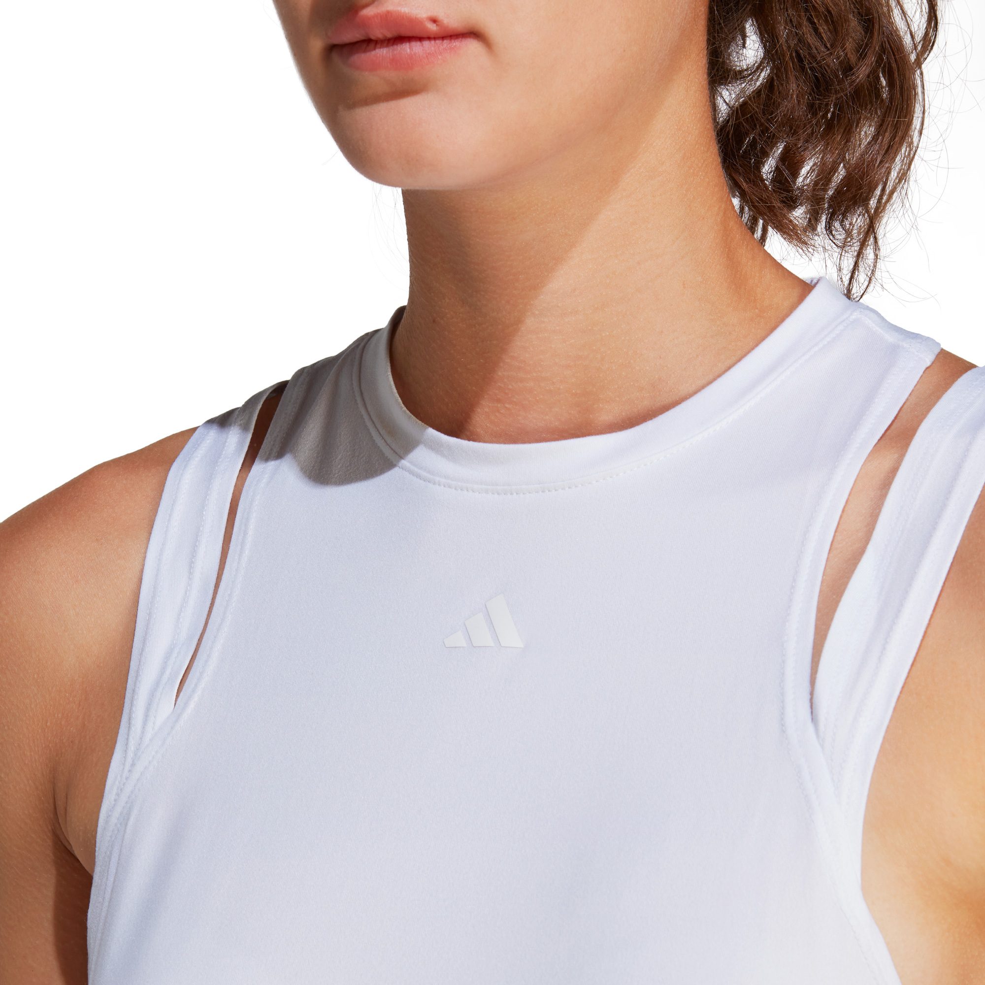 adidas Aeroready Train Essentials 3 Bar Logo Tanktop Damen weiß