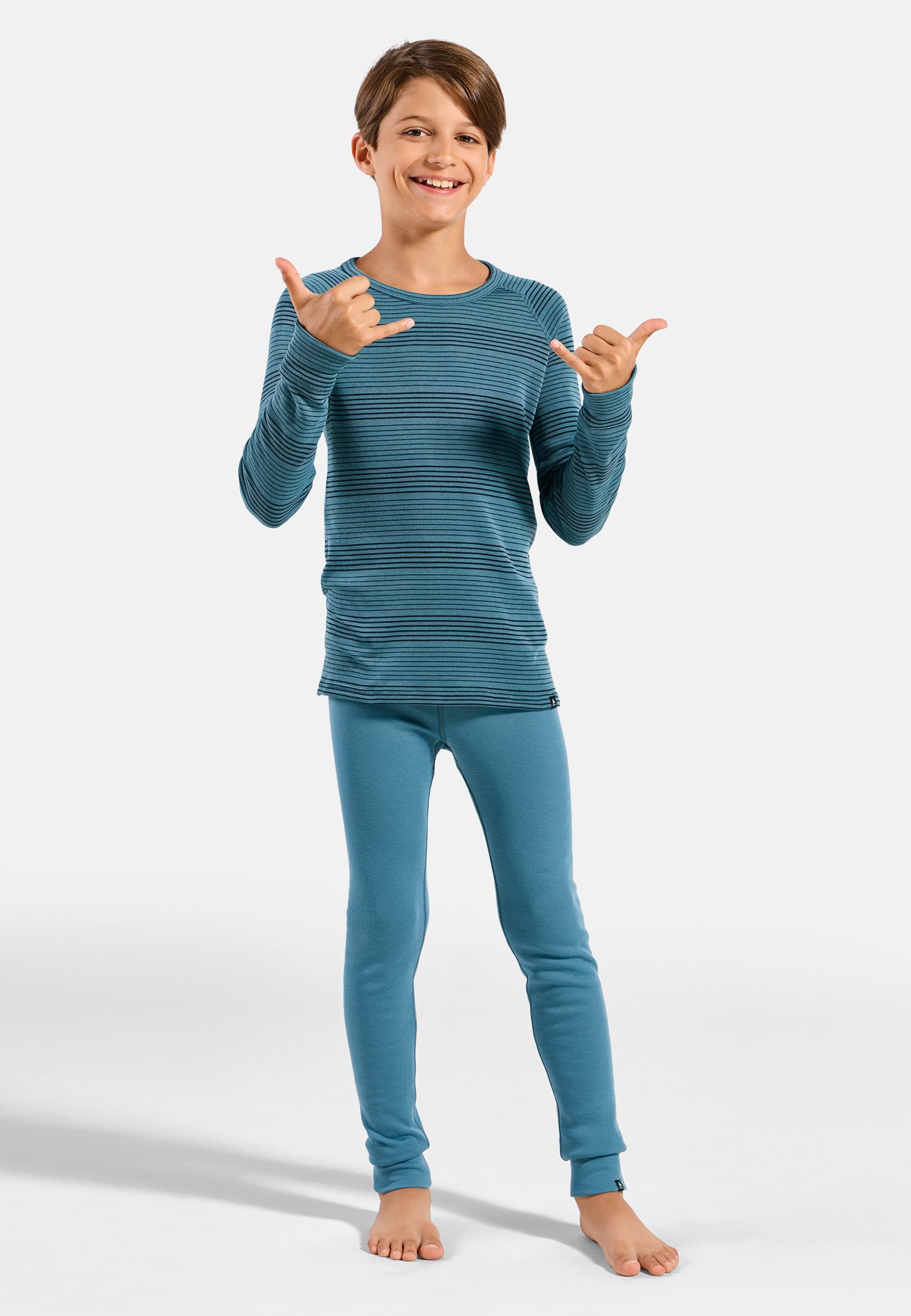 Active Warm Base layer Set in provincial blue - dark sapphire