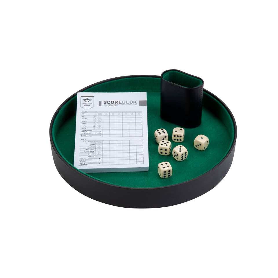 Pokerpiste dobbelset compleet - 26 cm