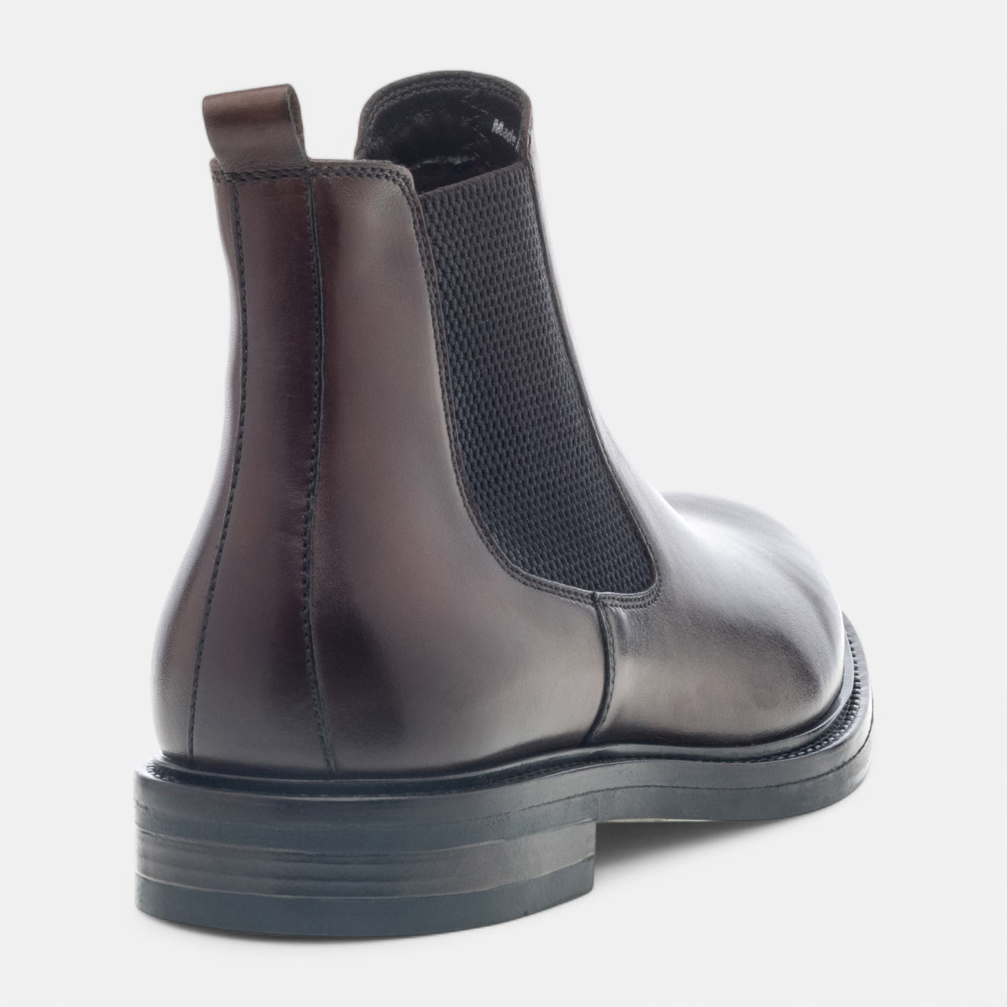 Boots chelsea Homme en cuir marron