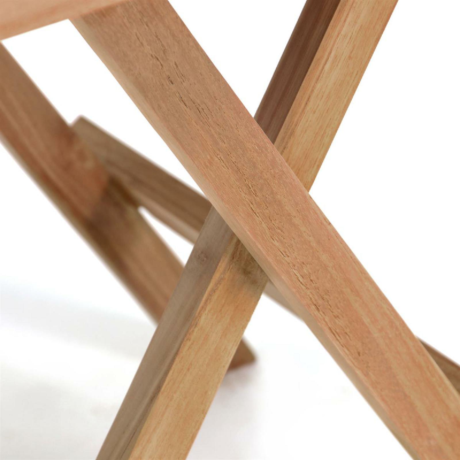 VCM Balkontisch Gartentisch Teakholz Beistelltisch klappbar behandelt 50x50