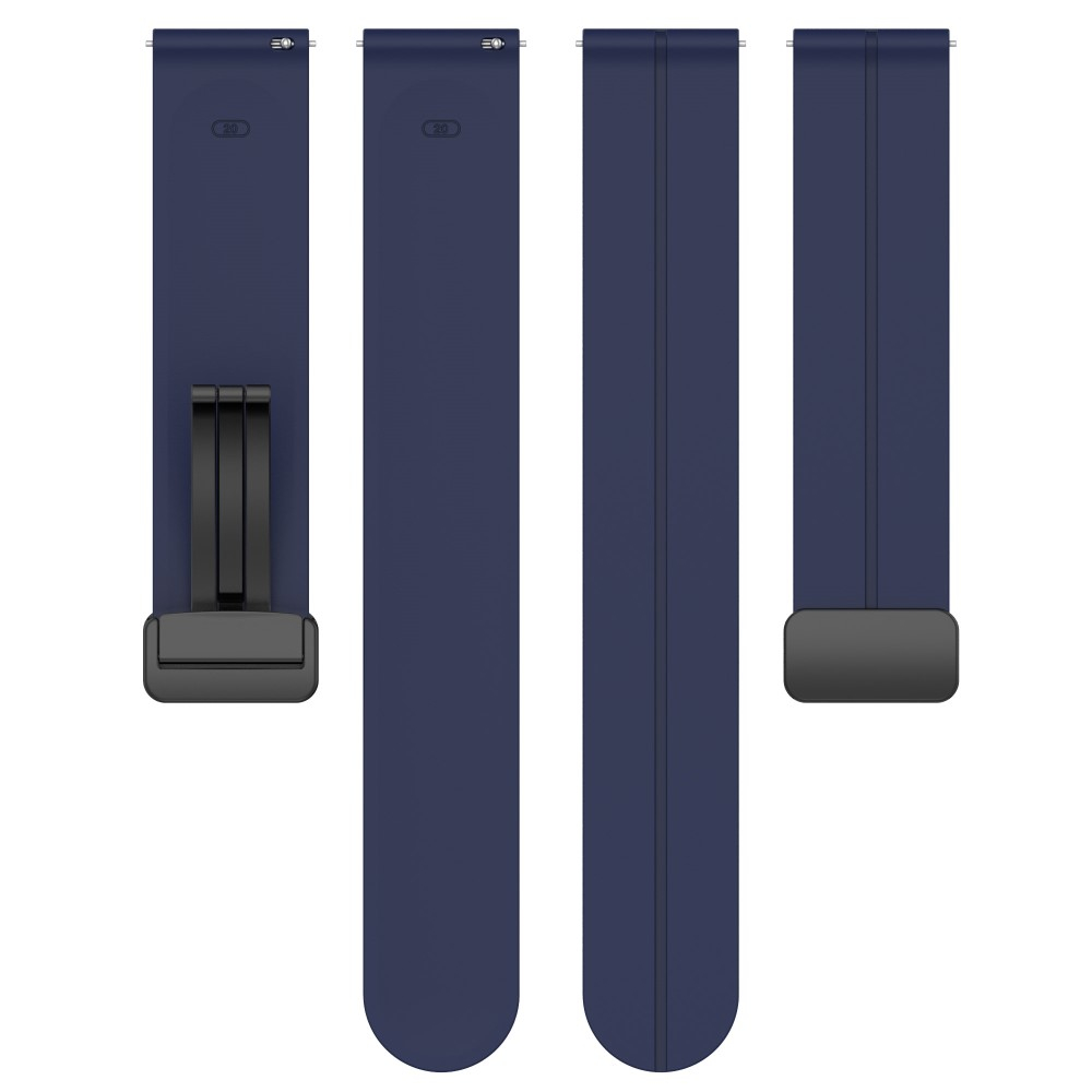 Samsung Galaxy Watch 4 (40mm) Magnet Silikon Armband Split Design (Gelenkumfang: 180 - 220mm) - Dunkelblau