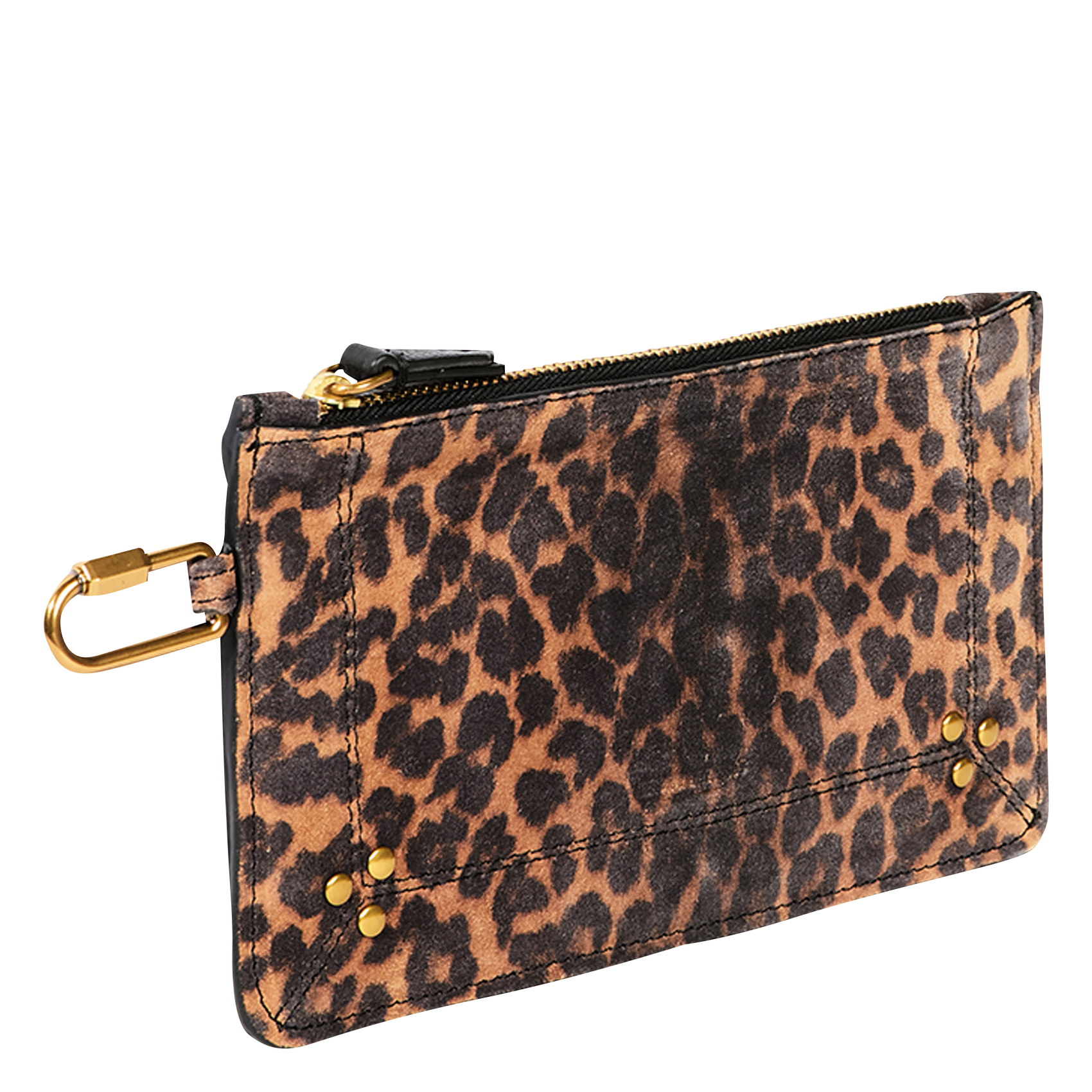 POPOCHE S - Pochette en cuir imprimé | Marron