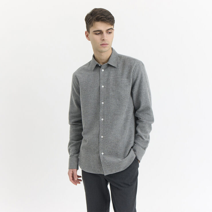 By Garment Makers Bob Structured Shirt Premium Grey melange