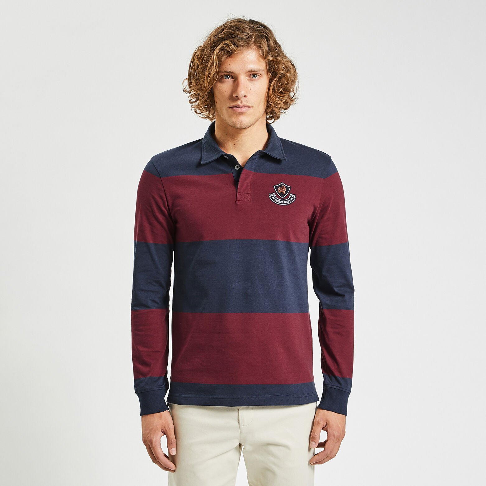 Polo manche longue licence France rugby Bordeaux