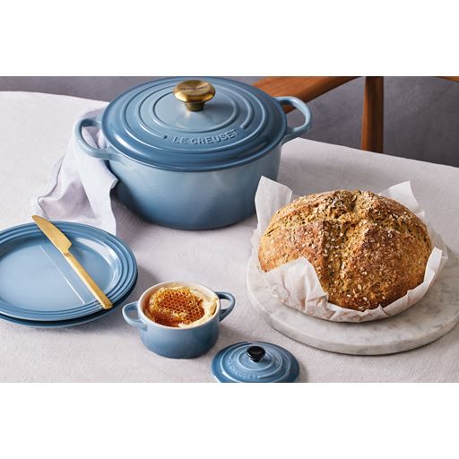 Le Creuset Signature Rund Støbejernsgryde, Chambray, 4,2 L