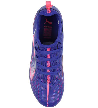 Puma FodboldStøvler - Ultra 6 Match MG Jr - Lapis Lazuli/Hvid