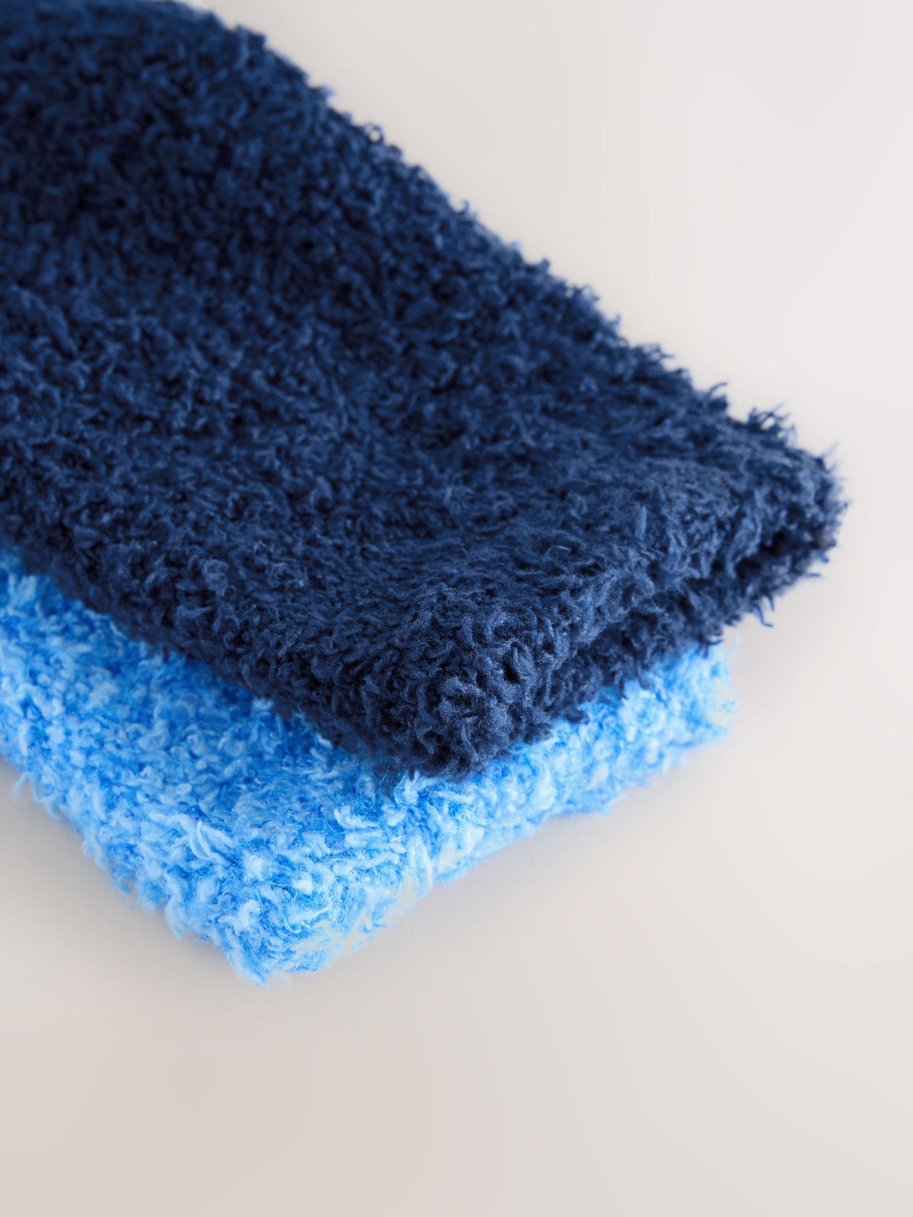 Blauw - 2 paar knusse sokken