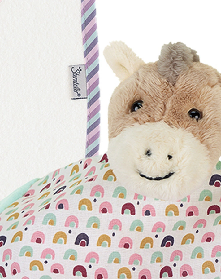 Geschenk-Set PFERD PAULINE 2-teilig in weiß/rosa