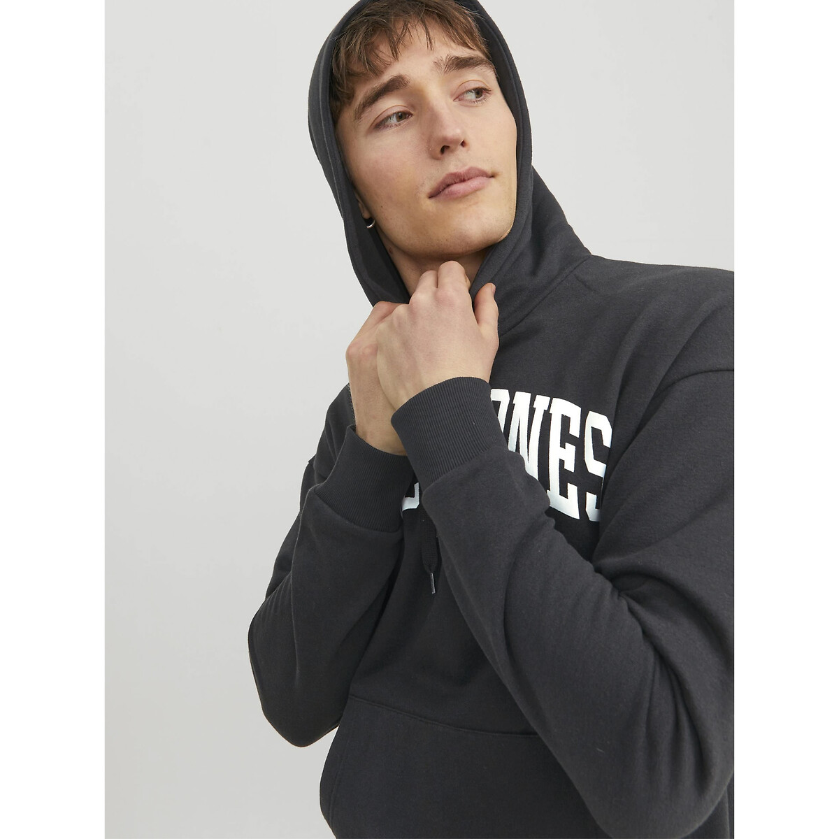 JACK & JONES<br>Moletom com capuz e logotipo