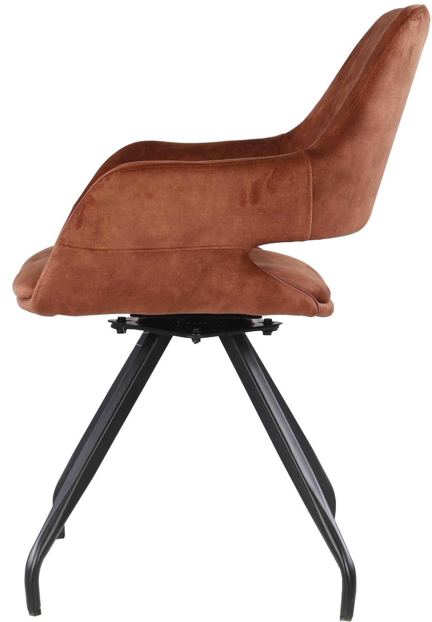 Eetkamerstoel Rust Velvet Capp B61 x D61 x H88 cm