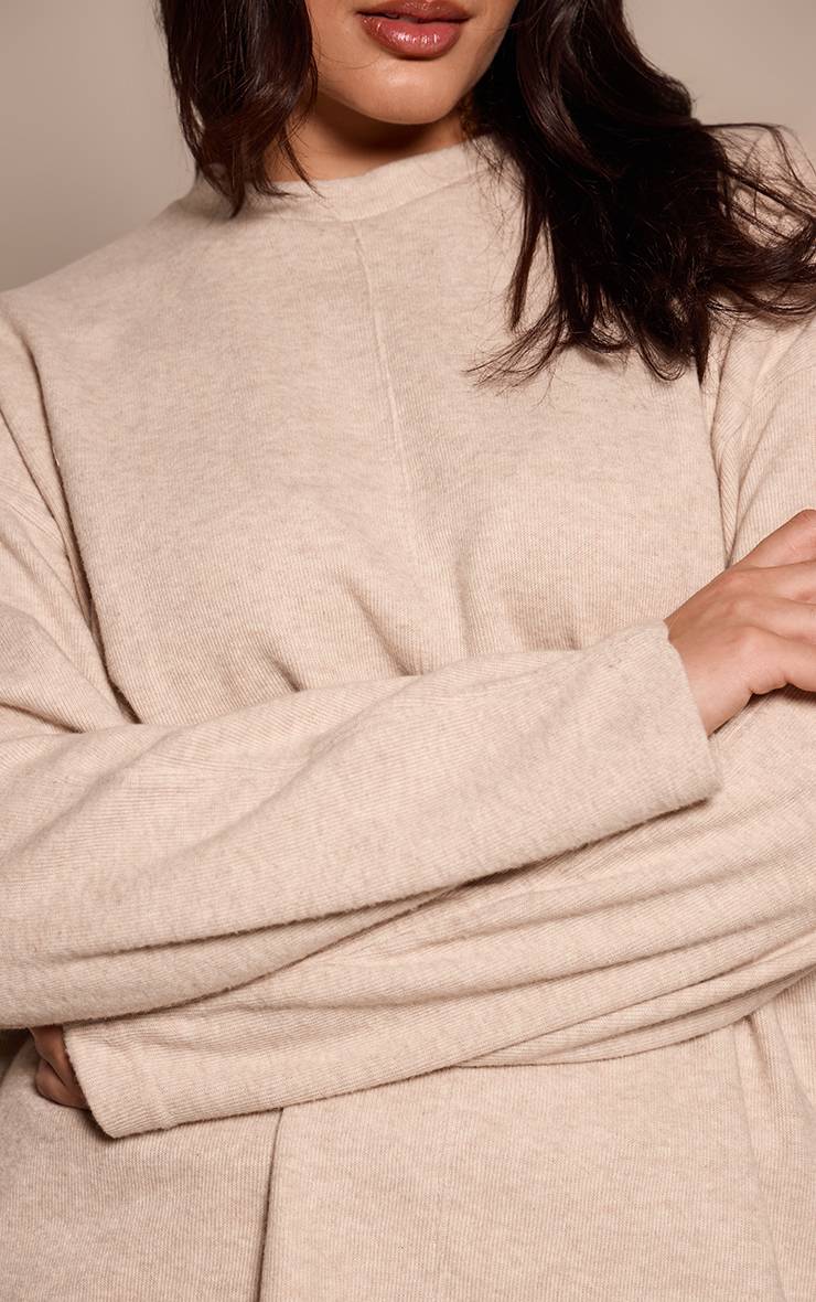 Moka Sweat-shirt Côtelé Doux Plus Basic