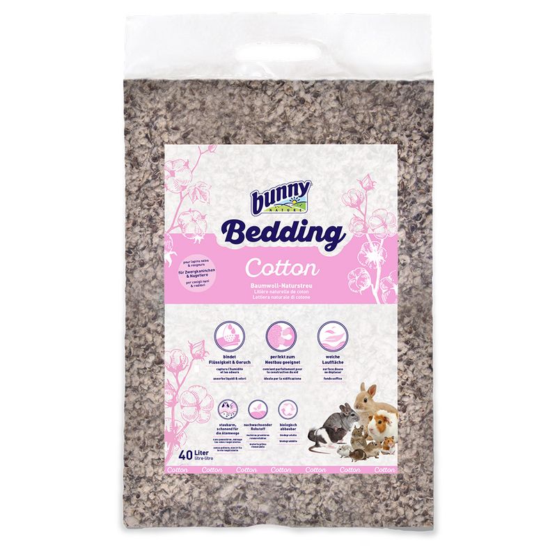 Litière naturelle de coton Bunny Bedding pour lapin nain et rongeur