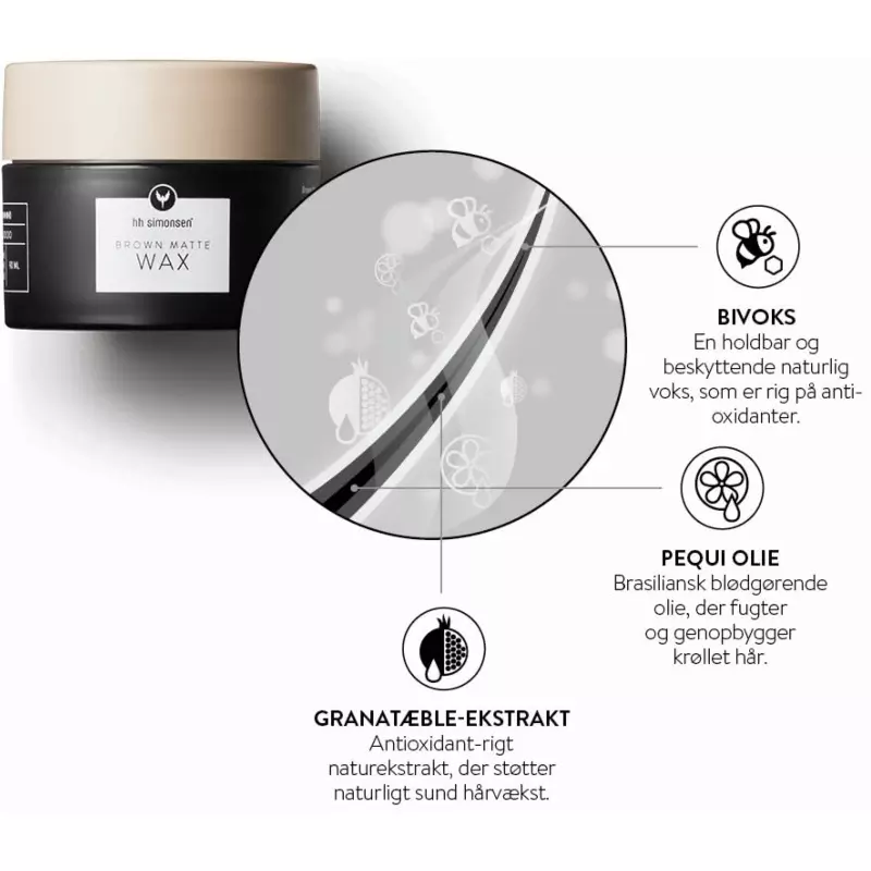 HH Simonsen Brown Matte Wax 90 ml