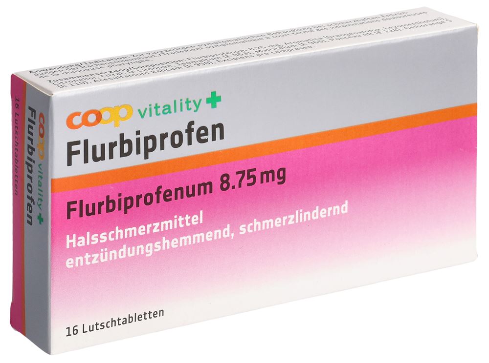 Coop Vitality Flurbiprofen Lutschtabl 8.75 mg Blist 16 Stk